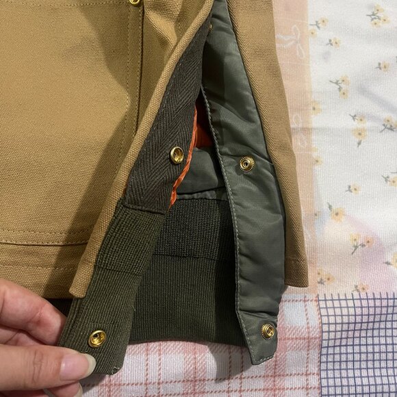 Carhartt x Sacai Deconstructed Jacket Beige - Picture 5 of 13